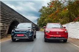 Nexon EV Max vs MG ZS EV facelift comparison